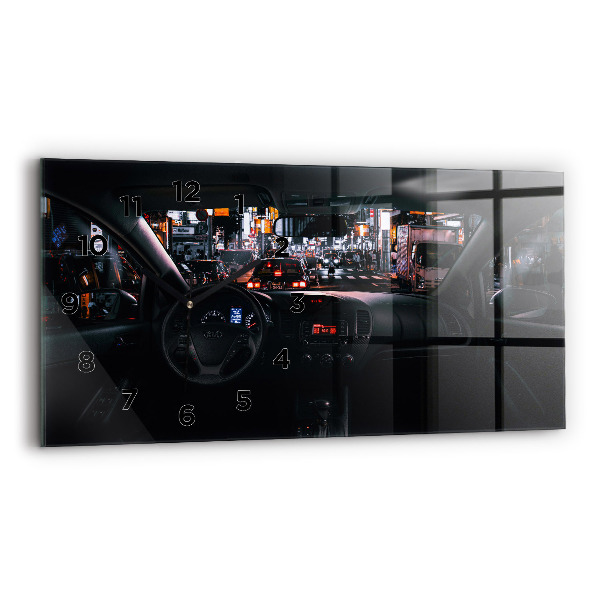 Horloge murale horizontale Voiture à Tokyo
