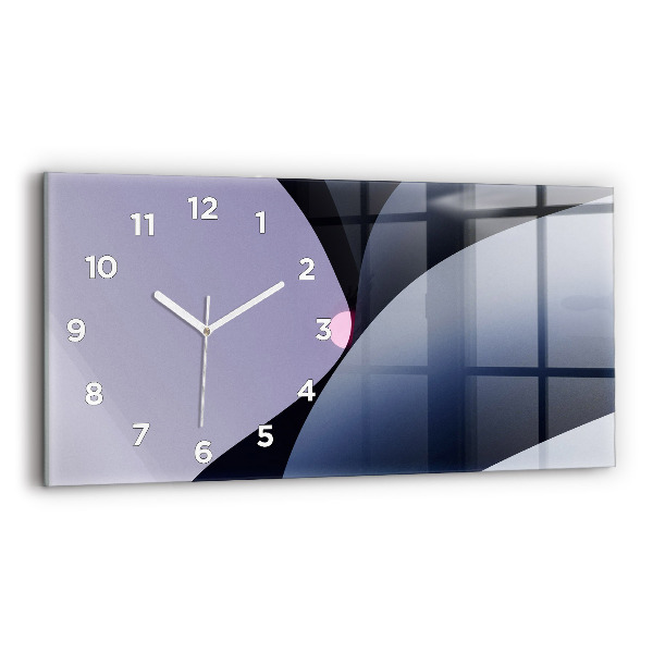 Horloge rectangulaire horizontale Soleil abstrait