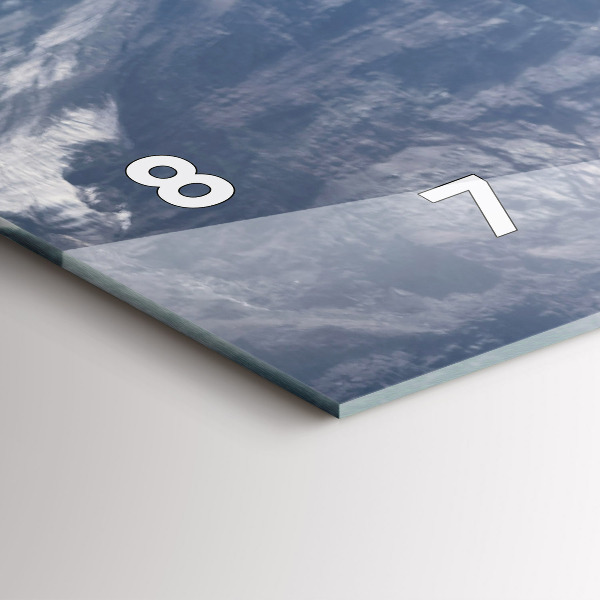 Horloge murale horizontale 'Chèvre dans la Vallée d''Aoste'