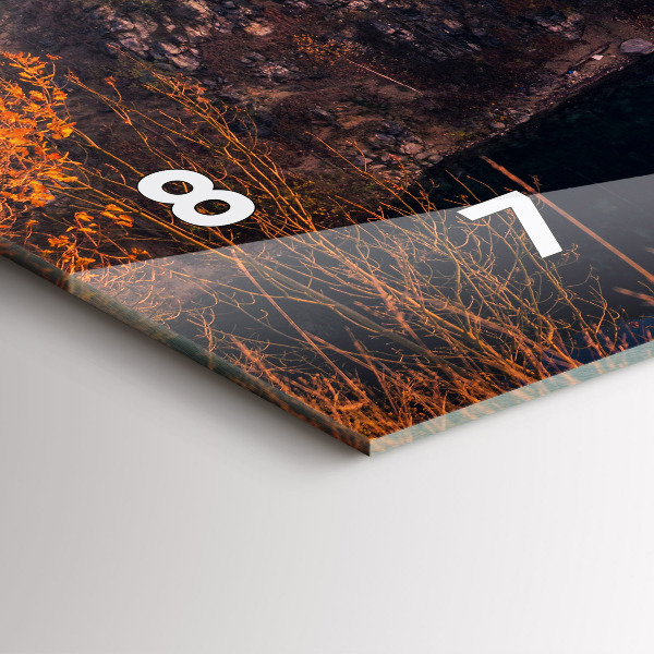 Horloge murale horizontale Cracovie lac Zakrzówek automne