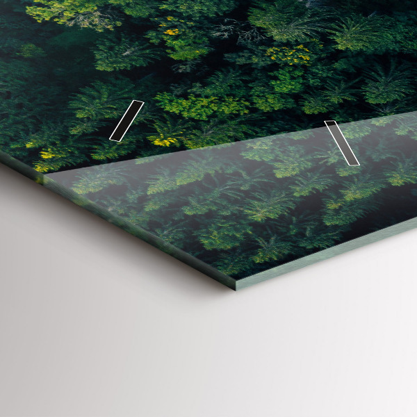 Horloge murale horizontale 'La forêt vue à vol d''oiseau'