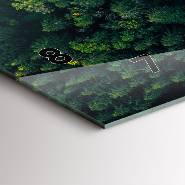 Horloge murale horizontale 'La forêt vue à vol d''oiseau'