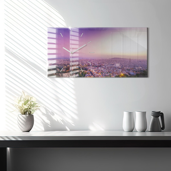 Horloge murale horizontale Bunkers El Carmel de Barcelone