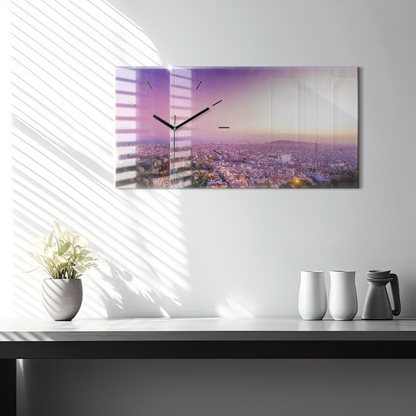 Horloge murale horizontale Bunkers El Carmel de Barcelone