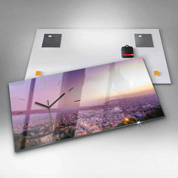 Horloge murale horizontale Bunkers El Carmel de Barcelone