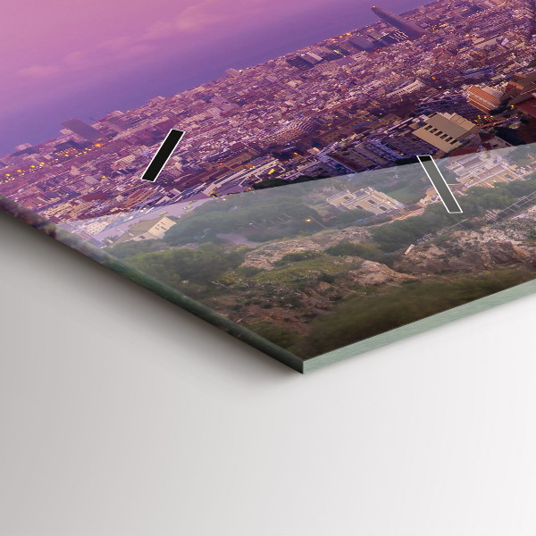 Horloge murale horizontale Bunkers El Carmel de Barcelone