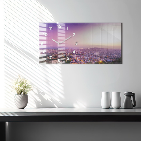 Horloge murale horizontale Bunkers El Carmel de Barcelone