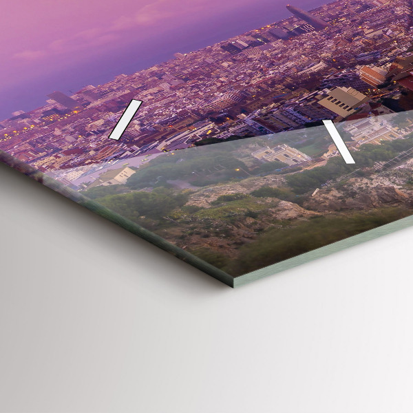 Horloge murale horizontale Bunkers El Carmel de Barcelone