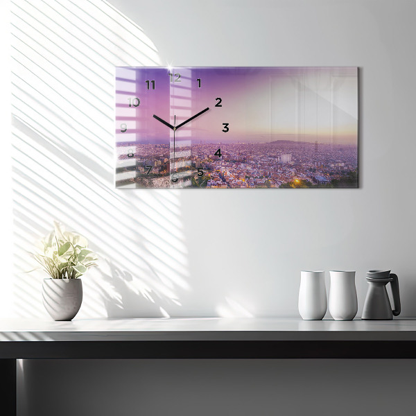 Horloge murale horizontale Bunkers El Carmel de Barcelone