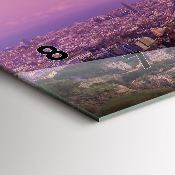 Horloge murale horizontale Bunkers El Carmel de Barcelone