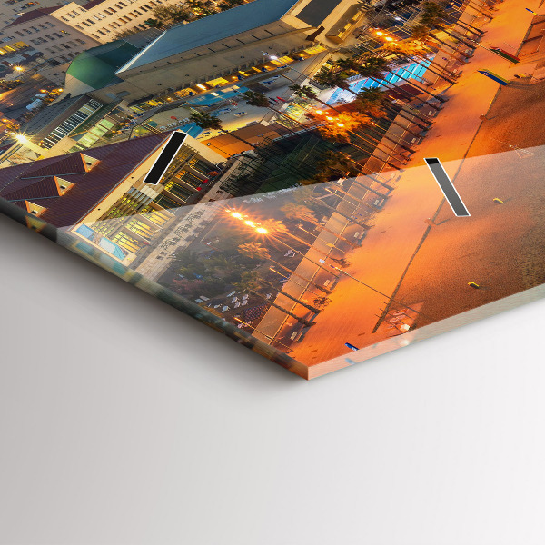 Horloge rectangulaire horizontale Plage de Barcelone