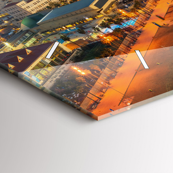 Horloge rectangulaire horizontale Plage de Barcelone