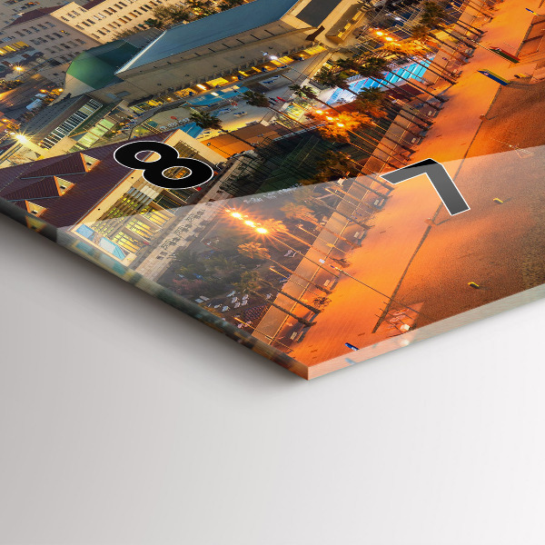 Horloge rectangulaire horizontale Plage de Barcelone