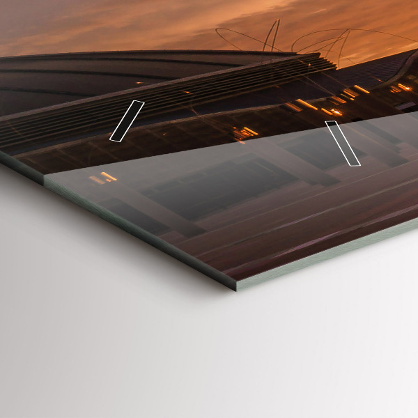 Horloge murale horizontale Parc olympique de Barcelone