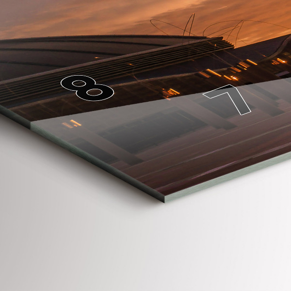 Horloge murale horizontale Parc olympique de Barcelone