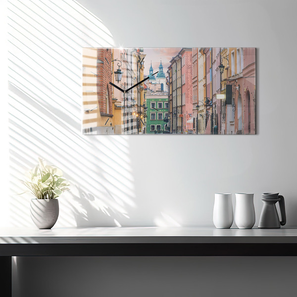Horloge rectangulaire horizontale Vieille ville de Varsovie