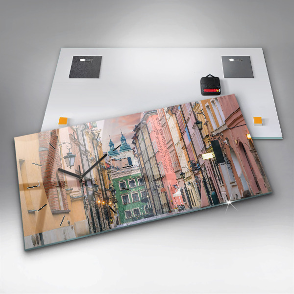 Horloge rectangulaire horizontale Vieille ville de Varsovie