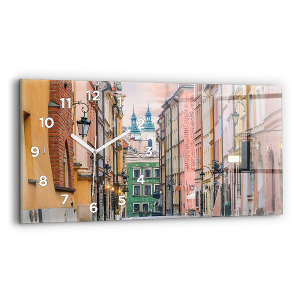 Horloge rectangulaire horizontale Vieille ville de Varsovie