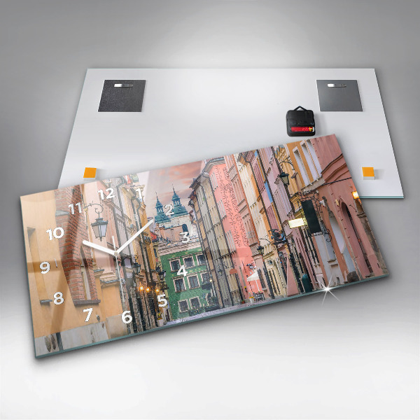 Horloge rectangulaire horizontale Vieille ville de Varsovie