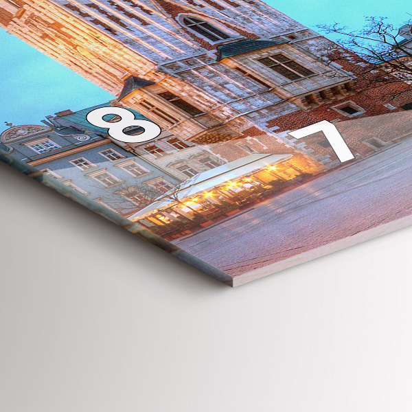 Horloge rectangulaire horizontale Place du marché principal de Cracovie