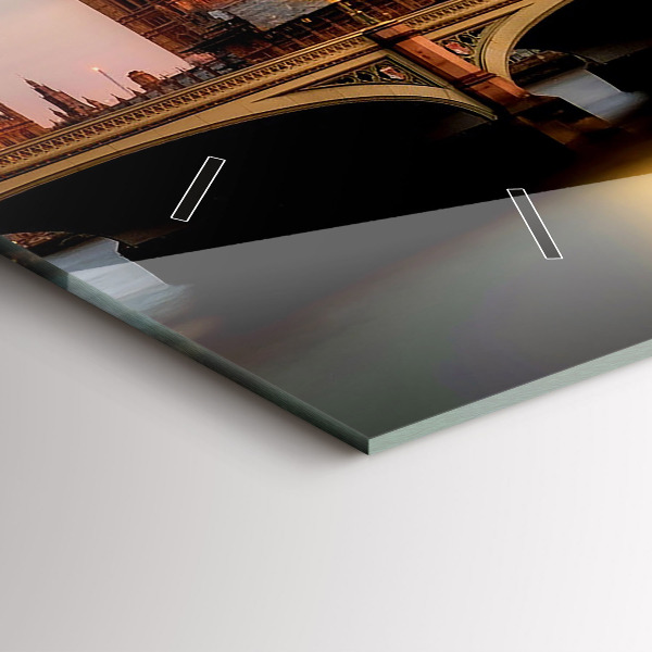 Horloge murale horizontale Panorama de Big Ben à Londres