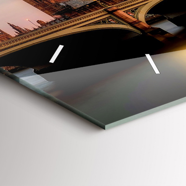 Horloge murale horizontale Panorama de Big Ben à Londres