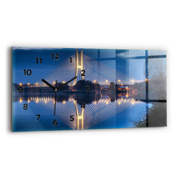 Horloge rectangulaire horizontale Pont Rędziński à Wrocław
