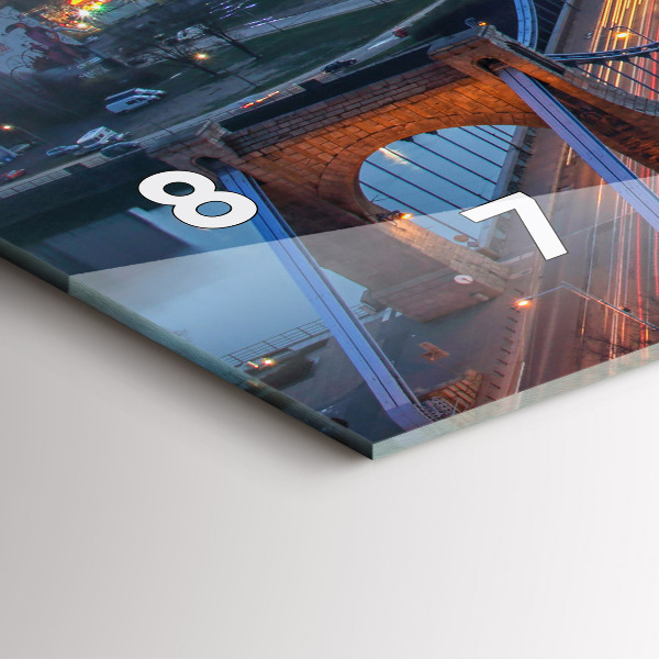 Horloge rectangulaire horizontale 'Wroclaw vu d''un drone'