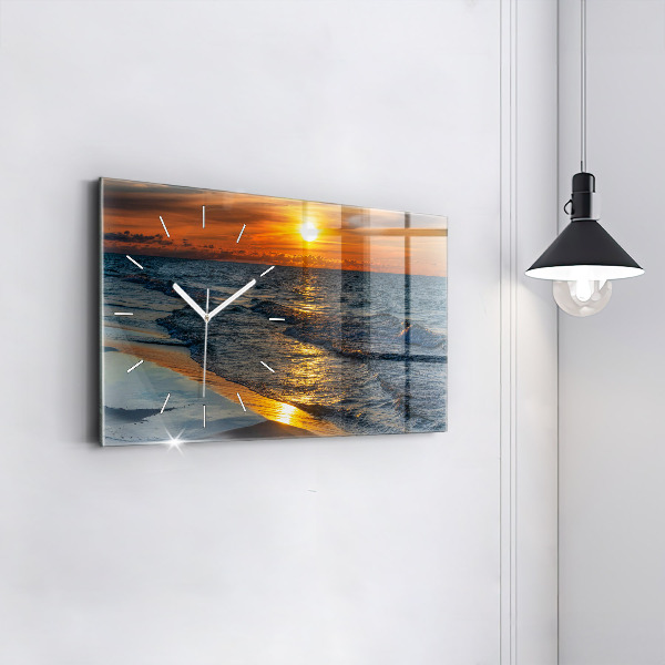 Horloge murale horizontale Władysławowo, mer Baltique