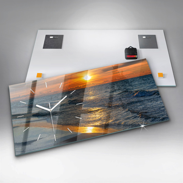 Horloge murale horizontale Władysławowo, mer Baltique