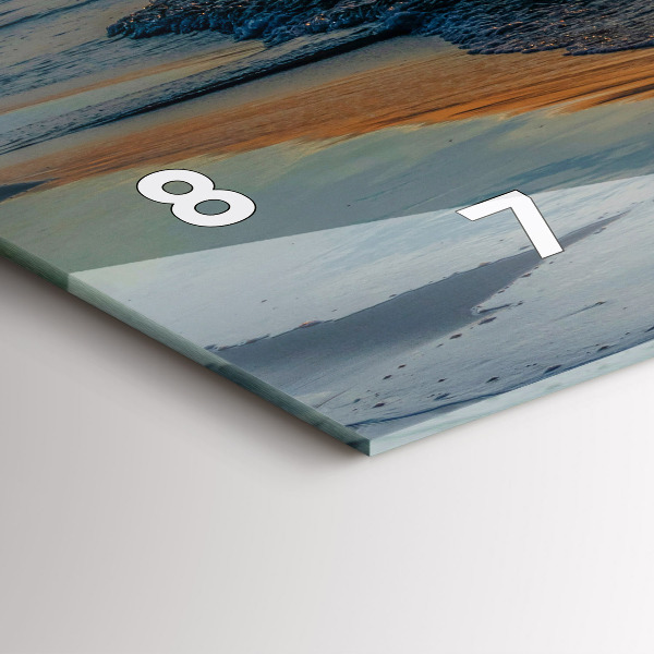 Horloge murale horizontale Władysławowo, mer Baltique