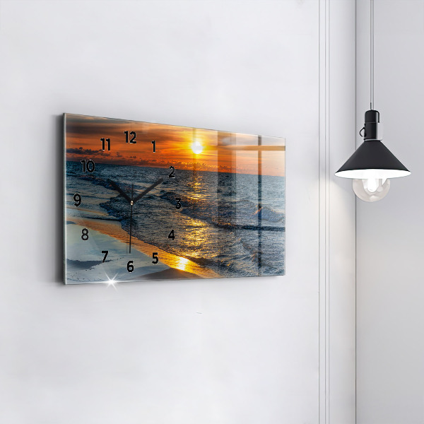 Horloge murale horizontale Władysławowo, mer Baltique