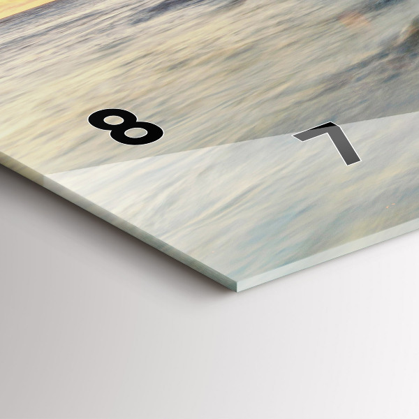 Horloge rectangulaire horizontale Le phare et la mer Baltique