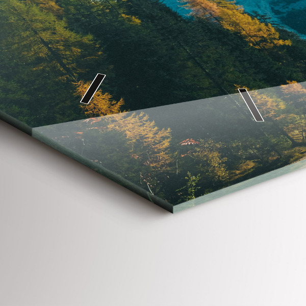 Horloge murale horizontale Montagne et rivière en Pologne