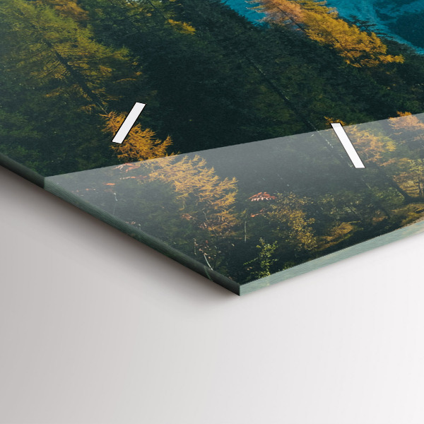 Horloge murale horizontale Montagne et rivière en Pologne