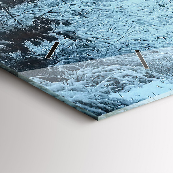 Horloge murale horizontale Cerf sur les rails