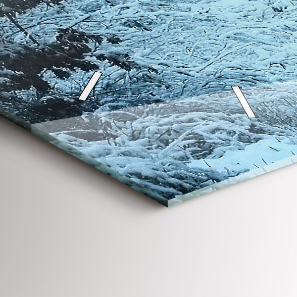 Horloge murale horizontale Cerf sur les rails