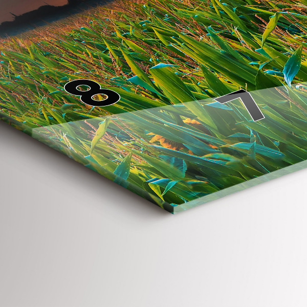 Horloge murale horizontale Tournesols dans le pré