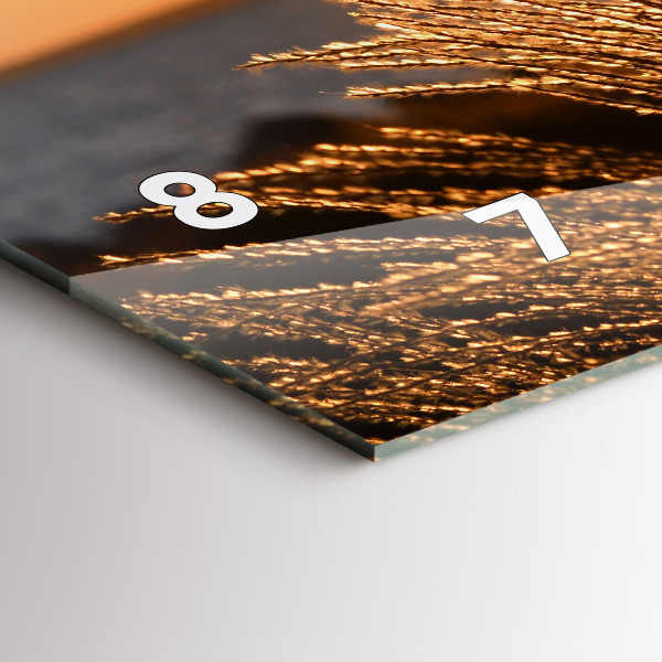 Horloge murale horizontale 'Le blé à l''heure d''or'