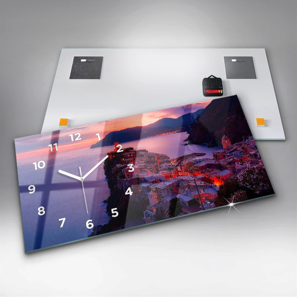 Horloge murale horizontale 'L''inscription Souvenirs'