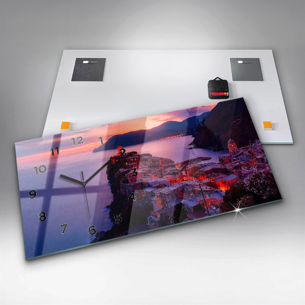 Horloge murale horizontale 'L''inscription Souvenirs'