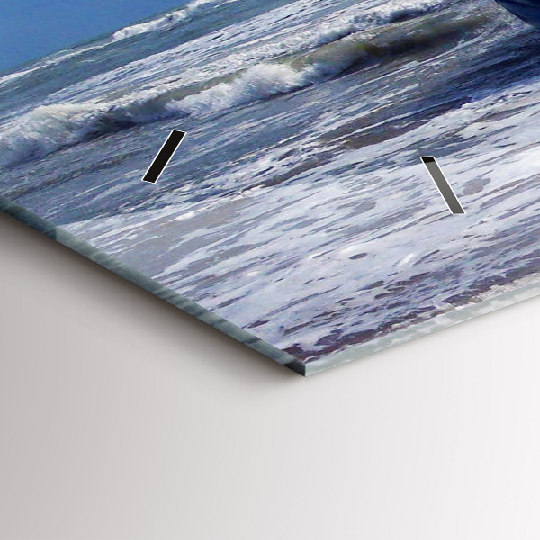 Horloge murale horizontale Embarcation coulée