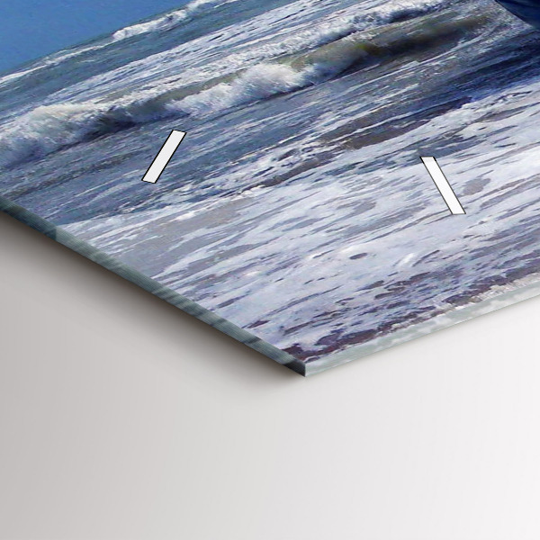 Horloge murale horizontale Embarcation coulée