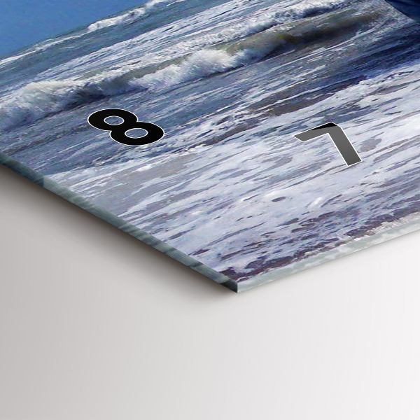 Horloge murale horizontale Embarcation coulée