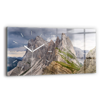 Horloge murale horizontale montagnes Rocheuses
