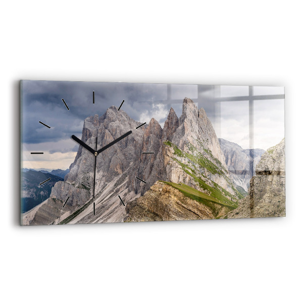 Horloge murale horizontale montagnes Rocheuses