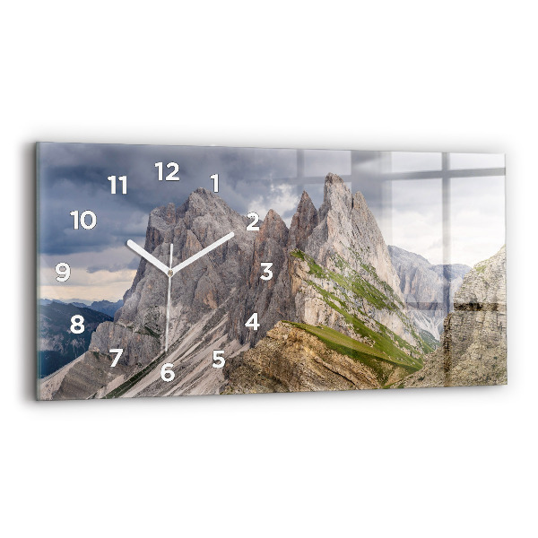 Horloge murale horizontale montagnes Rocheuses