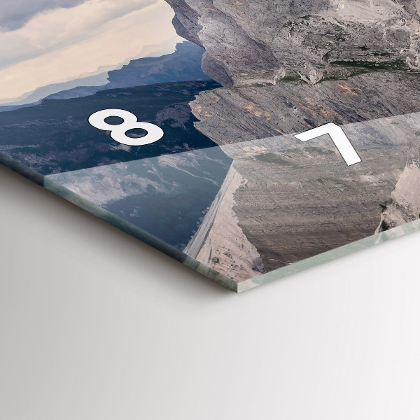 Horloge murale horizontale montagnes Rocheuses