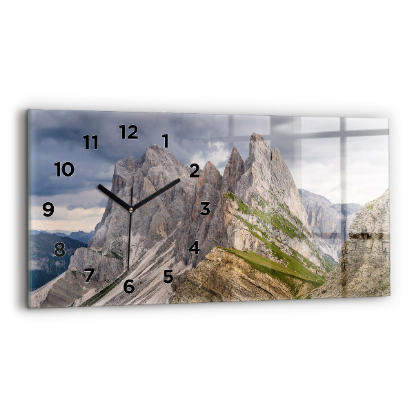 Horloge murale horizontale montagnes Rocheuses