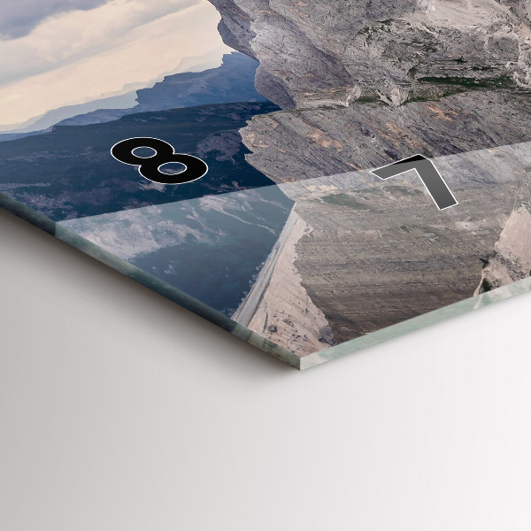 Horloge murale horizontale montagnes Rocheuses